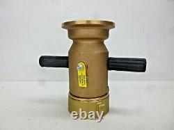 NEW! ELKHART BRASS Industrial Fire Hose Nozzle, 2-1/2 In