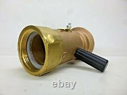 NEW! ELKHART BRASS Industrial Fire Hose Nozzle, 2-1/2 In