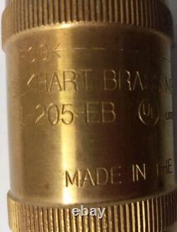 NEW Elkhart Brass L-205-EB 392M Firehose Spray Nozzle 1 1/2 Made In U. S. A