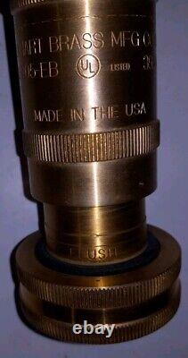 NEW Elkhart Brass L-205-EB 392M Firehose Spray Nozzle 1 1/2 Made In U. S. A