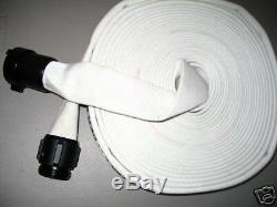 NEW Fire Hose 1-1/2 NST X 100' with Aluminum Couplings