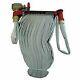 New! Moon American Fire Hose Pin Rack Unit-50 Ft Hose-plastic Nozzle-steel-red