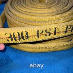 NEW NFPA 1962 Wildland Fire Hose, Tested 300 PSI Brass 1 1/8 Nozzle, 100ft