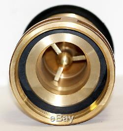 NNI 2-1/2 NST NH Fire Hose Brass Adjustable Fog Nozzle UL Listed 100Psi