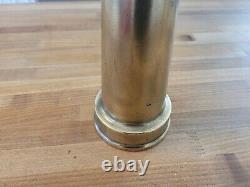 N. D. ALLEN MFG. CO. CHICAGO, U. S. A. SOLID Brass Fire Hose 15 Nozzle CLEAN