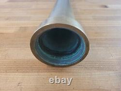 N. D. ALLEN MFG. CO. CHICAGO, U. S. A. SOLID Brass Fire Hose 15 Nozzle CLEAN