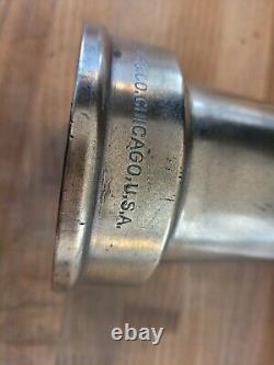 N. D. ALLEN MFG. CO. CHICAGO, U. S. A. SOLID Brass Fire Hose 15 Nozzle CLEAN