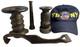 New York City Firefighting Lot Elkhart Brass Nozzles, Hydrant Wrench Fdny Hat