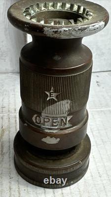 New York City Firefighting Lot Elkhart Brass Nozzles, Hydrant Wrench FDNY Hat