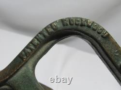 Nice Vintage, Rockwood Waterfog Big, Heavy, Brass, Fire Truck Hose Nozzle