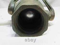 Nice Vintage, Rockwood Waterfog Big, Heavy, Brass, Fire Truck Hose Nozzle