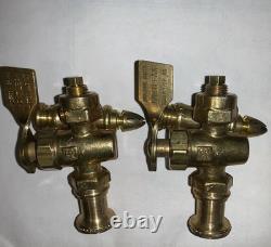 ONE Vintage Anderson Brass KANTLEAK Hartsville SC Marine Fire Nozzles 5.25L