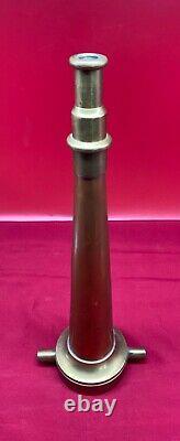 Old Brass & Copper Fire Nozzle 16 Long Unmarked Vintage Antique Rare