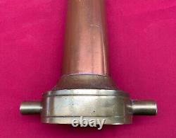 Old Brass & Copper Fire Nozzle 16 Long Unmarked Vintage Antique Rare