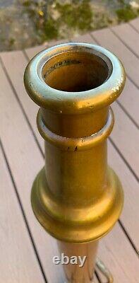 Old Brass & Copper Fire Nozzle 30 Long W. D. Allen Chicago 1929 RARE Handles