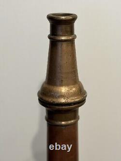 Old Brass & Copper Fire Nozzle 30 Long W. D. Allen Chicago 1952 RARE Antique