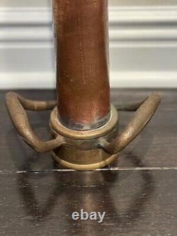 Old Brass & Copper Fire Nozzle 30 Long W. D. Allen Chicago 1952 RARE Antique
