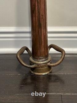 Old Brass & Copper Fire Nozzle 30 Long W. D. Allen Chicago 1952 RARE Antique