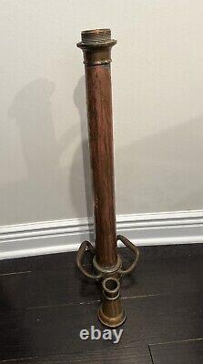 Old Brass & Copper Fire Nozzle 30 Long W. D. Allen Chicago 1952 RARE Antique