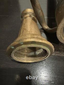 Old Brass & Copper Fire Nozzle 30 Long W. D. Allen Chicago 1952 RARE Antique