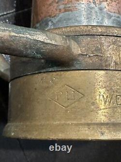 Old Brass & Copper Fire Nozzle 30 Long W. D. Allen Chicago 1952 RARE Antique