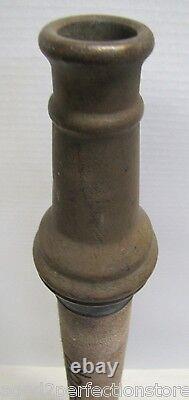 Old Brass FIRE NOZZLE Standpipe POWHATAN B&I Works RANSON W Va 6-61 30 1961