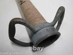 Old Brass FIRE NOZZLE Standpipe POWHATAN B&I Works RANSON W Va 6-61 30 1961