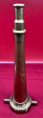 Old Brass Fire Nozzle 15 Long Unmarked Vintage Antique Rare