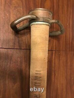 Old Brass Fire Nozzle Standpipe Powhatan B&I Works Ranson W Va NS 30