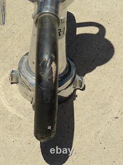 Old RENO Fire Dept R1 Fireman Fire Hose Nozzle Sprayer Chrome Over Brass Camcone