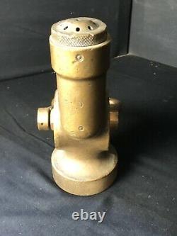 Old Vintage Brass Fog Nozzle Company Fire Supression Stamped US W- Anchor