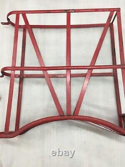 Old large FIRE HOSE HUMP RACK by Elkhart Brass Co. Indiana with Brackets Rare
