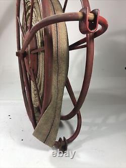 Original Wirt & Knox Wall Mount Fire Hose Reel with Hose Man Cave Industrial Decor
