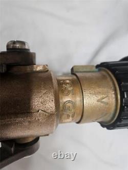 POK 1-1/2 Brass Fire Nozzle 95 GPM Adjustable From Stream to Fog Spray @95 GPM