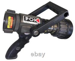 POK Turbokador Fire Hose Nozzle 125 GPM, 1.5? NPT Connection