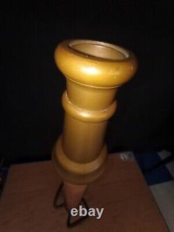 PRE OWNED ANTIQUE EUREKA FIRE HOSE CO FIREFIGHTER 30 BRASS NOZZLE WithHANDLE