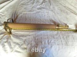 Play Pipe Powhatan Fire Hose Nozzle Cannon 30 Long Gun Vintage Brass, Copper