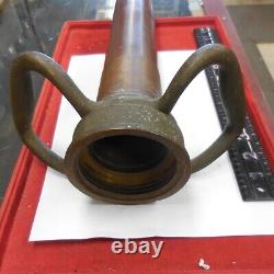 Play Pipe Powhatan Fire Hose Nozzle Cannon 30 Long Gun Vintage Brass, Copper