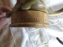 Play Pipe Powhatan Fire Hose Nozzle Cannon 30 Long Gun Vintage Brass, Copper