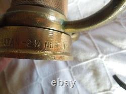 Play Pipe Powhatan Fire Hose Nozzle Cannon 30 Long Gun Vintage Brass, Copper