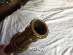 Play Pipe Powhatan Fire Hose Nozzle Cannon 30 Long Gun Vintage Brass, Copper