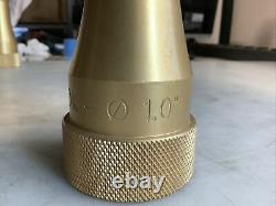 Pok 1.5in Nst Fire Hose Nozzle Gold 0/ 1in Qty 10