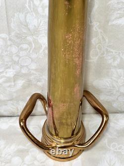 Polished Brass Fire Nozzle 12-37 Elkhart Brass Mfg Co 30 Long