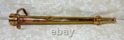Polished Brass Fire Nozzle 12-37 Elkhart Brass Mfg Co 30 Long