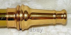 Polished Brass Fire Nozzle 12-37 Elkhart Brass Mfg Co 30 Long