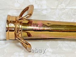 Polished Brass Fire Nozzle 12-37 Elkhart Brass Mfg Co 30 Long