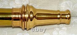 Polished Brass Fire Nozzle 12-37 Elkhart Brass Mfg Co 30 Long