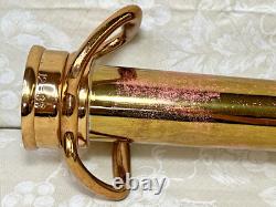 Polished Brass Fire Nozzle 12-37 Elkhart Brass Mfg Co 30 Long