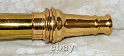 Polished Brass Fire Nozzle 12-37 Elkhart Brass Mfg Co 30 Long