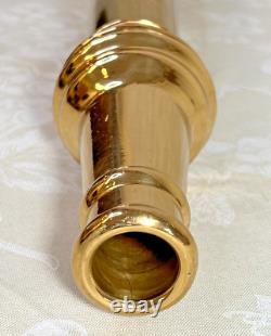 Polished Brass Fire Nozzle 12-37 Elkhart Brass Mfg Co 30 Long